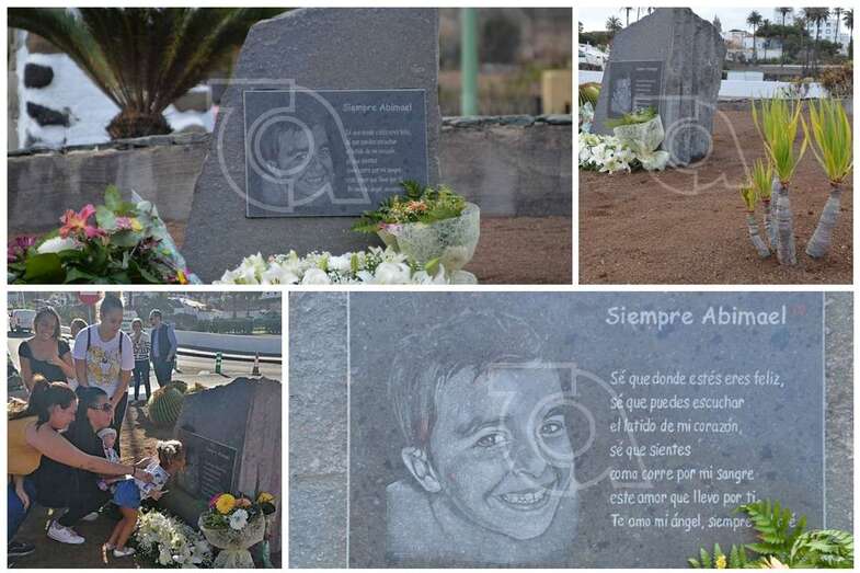 El monolito dedicado a Abimal en la rotonda próxima al Puente de los Siete Ojos (Foto TA)